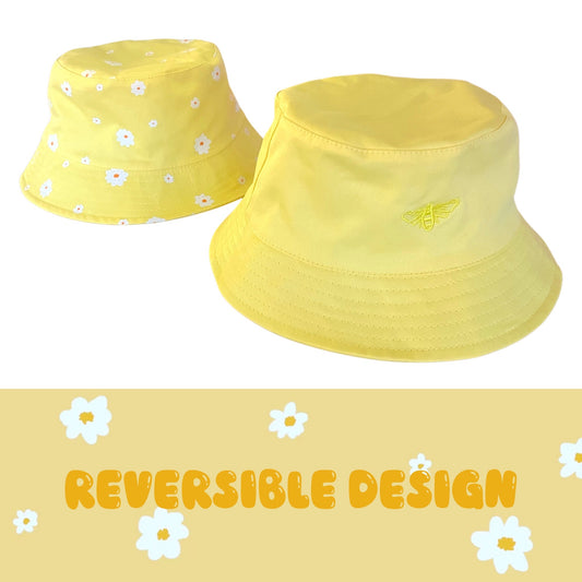 Bee Free Reversible Bucket Hat